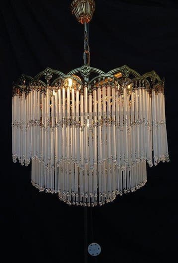 Plafonnier - Laiton, Bronze - Lustre Italien, Huis en Inrichting, Overige Huis en Inrichting, Nieuw
