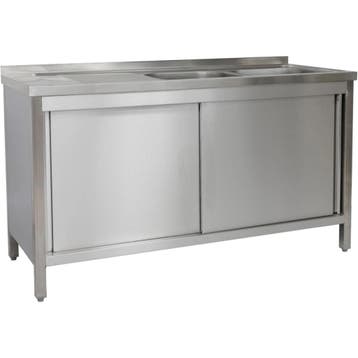 Spoeltafel | RVS | 2 Spoelbakken (Rechts) + Afdruipvlak |, Verzenden, Nieuw in verpakking