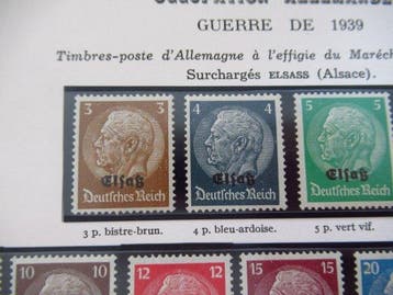 Frankrijk 1935 - Duitse bezetting van Elzas-Lotharingen, 2, Gestempeld