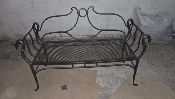 Bank - Smeedijzer, IJzer, Antiek en Kunst, Curiosa en Brocante