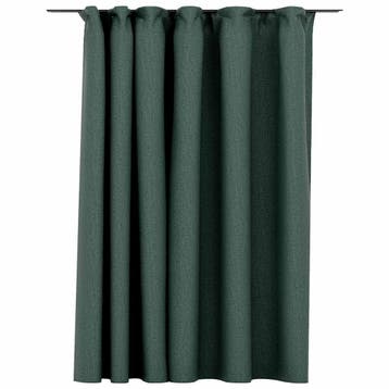 Gordijn Linnen-look 290x245 groen | -34% Retour Deal, Huis en Inrichting, Stoffering | Gordijnen en Lamellen, Verzenden, Zo goed als nieuw