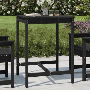 Tuintafel zwart -34% retour deal! Pak die korting., Tuin en Terras, Verzenden, Zo goed als nieuw, Vierkant, Hout