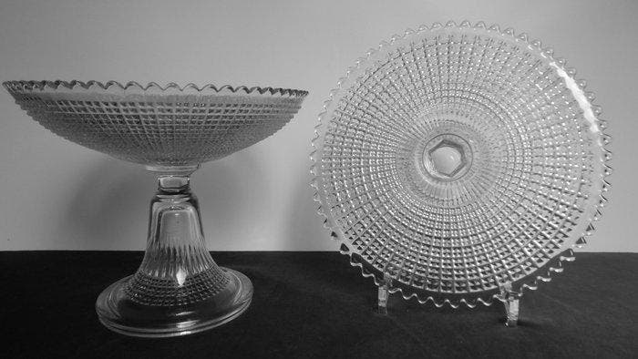Val Saint Lambert - Charles Graffart - Saladier (2) -, Antiek en Kunst, Kunst | Designobjecten