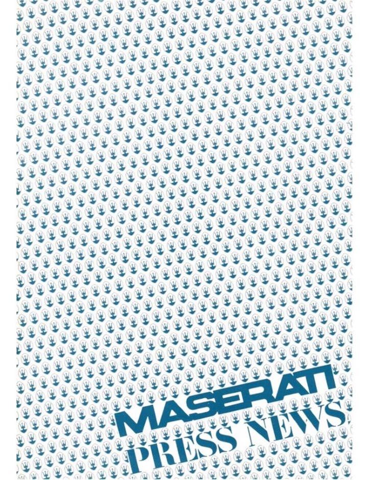 1988 MASERATI 430 PERSMAP ENGELS | FRANS | DUITS, Boeken, Auto's | Folders en Tijdschriften, Ophalen of Verzenden