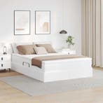 vidaXL Opslag bed met matras met matras Wit 140 x 200 cm, Verzenden