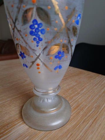 Vaas - Glas - Victoriaanse Boheemse vaas