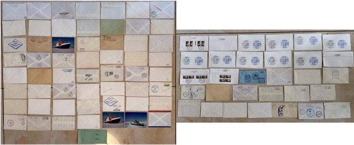 Wereld 1983/1991 - Kavel van 88 enveloppen/kaarten naar/van, Timbres & Monnaies, Timbres | Amérique
