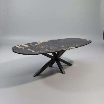 Belvedere Eetkamertafel  Deens Ovaal 200x90, Huis en Inrichting, Nieuw