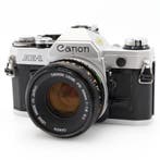 Canon AE-1 zilver + FD 50mm f/1.8 | Tweedehands, TV, Hi-fi & Vidéo, Photo | Lentilles & Objectifs, Verzenden