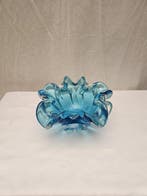 Schaal - Vintage Murano Turquoise & Helder (Jaren 60) -