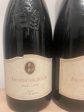 1994 Faustino, Faustino de Autor - Rioja Reserva - 4 Flessen, Nieuw