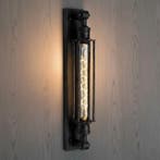 Wandlampen Messing Wandlamp Astor Antiek Zwart, Verzenden