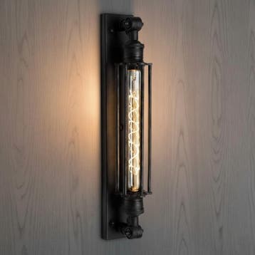 Wandlampen Messing Wandlamp Astor Antiek Zwart, Verzenden, Nieuw