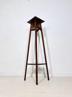 Wandtafel - Franse Art Deco eiken pedestalstand /