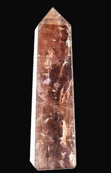 Natuurlijke rookkwarts-obelisk - regenbooginsluitingen - 165, Verzamelen
