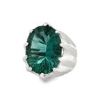 Zonder minimumprijs - Ring Zilver - 20.00ct. tw. Amethist, Handtassen en Accessoires, Ringen, Nieuw