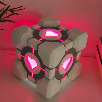 Custom Item - Portal - Weighted Companion Cube - Lighted -, Nieuw