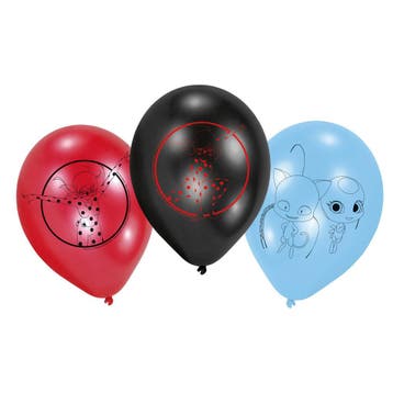 Miraculous Ballonnen 22,8cm 6st, Verzenden, Nieuw
