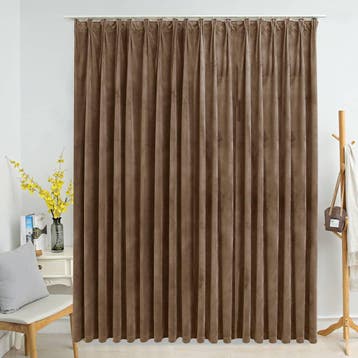 vidaXL Gordijn verduisterend met haken 290x245 cm fluweel, Verzenden, Nieuw