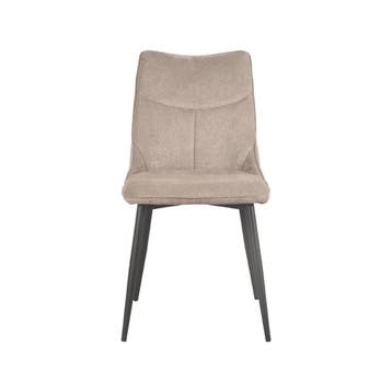 Stoel Riv | Clay | Cato | Zwart Metalen Frame | 4 stuks, Verzenden