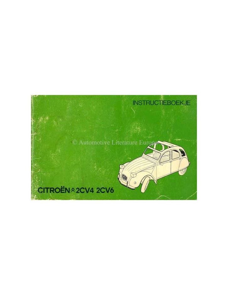 1977 CITROEN 2CV4 & 2CV6 INSTRUCTIEBOEKJE NEDERLANDS, Auto diversen, Handleidingen en Instructieboekjes