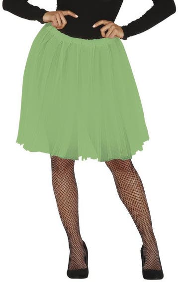 Lichtgroene Tutu Dames 60cm, Verzenden