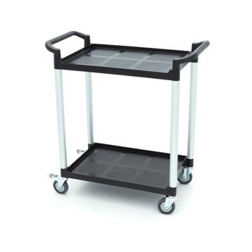 Chariot de service - 2 étagères en plastique - 86,5 x 42,5, Verzenden, Autres types
