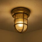 Scheepslampen &amp; Maritiem Gibraltar Scheepslamp Brons, Overige materialen, Verzenden, Nieuw, 50 tot 250 watt