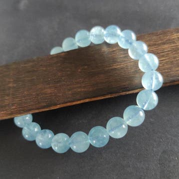 Aquamarine Bracelet à boules- 20 g - (1)