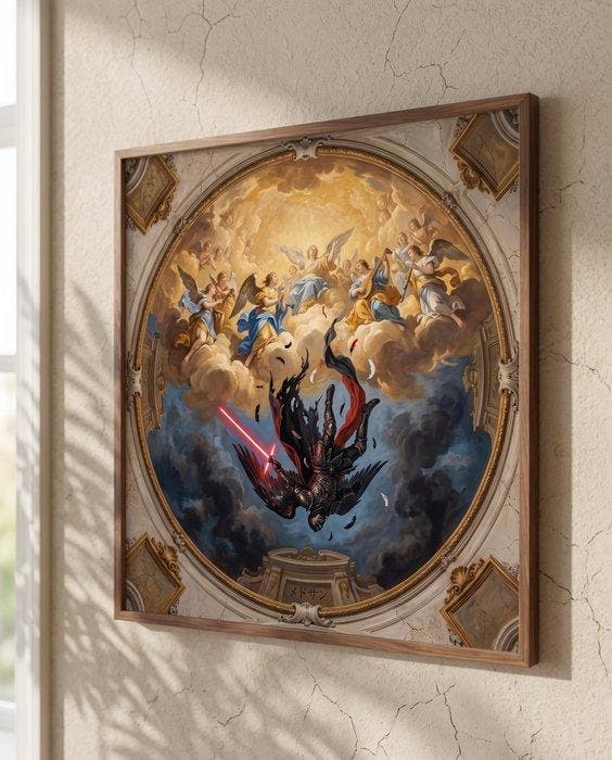 MEDSAN - La Chute des anges rebelles - Stars Wars (), Antiquités & Art, Art | Objets design