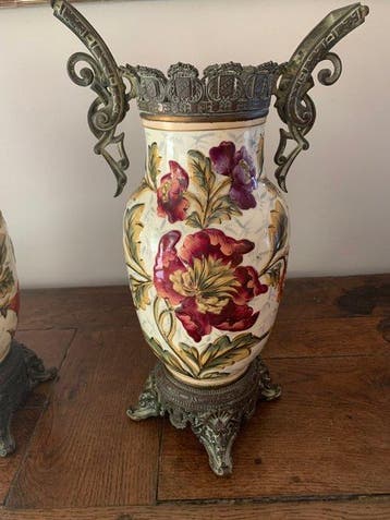 Keller & Guérin Luneville - Vase (2) - Faïence