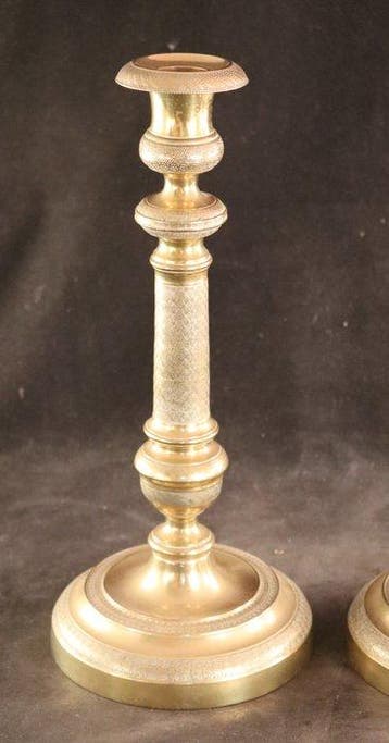 Paar antieke Empire - Chandelier (2) - Bronze