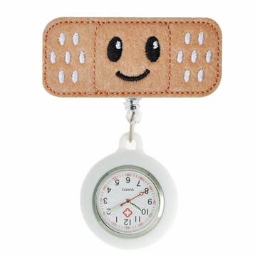 Fako - Verpleegstershorloge - Roller Pleister - Emoji Smile, Verzenden, Nieuw