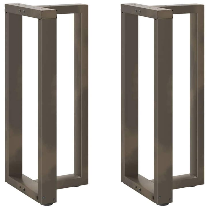 vidaXL Bartafelpoten 2 st T-vormig 50x35x(90-91) cm staal, Huis en Inrichting, Tafelonderdelen, Nieuw, Verzenden