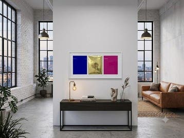 Yves Klein (1928-1962) - Monochrome und Feuer (Triptych)
