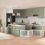 vidaXL Hondenhek inklapbaar met deur 12 panelen 960cm, Verzenden, Nieuw