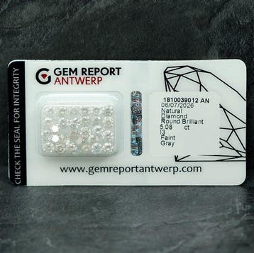 Sans prix de réserve - 28 pcs Diamant (Couleur naturelle) -, Handtassen en Accessoires, Edelstenen, Nieuw