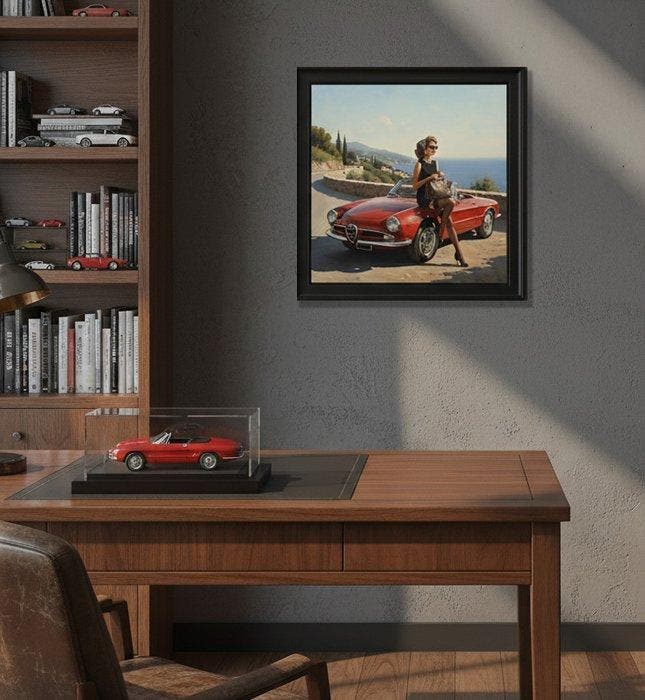 Le Yack - Red Escape - Hand signed, Antiquités & Art, Art | Objets design