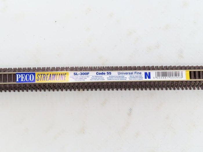 Peco N - SL-300F - Modeltreinsporen (15) - 15x Houtenbiels, Hobby en Vrije tijd, Modeltreinen | N-Spoor