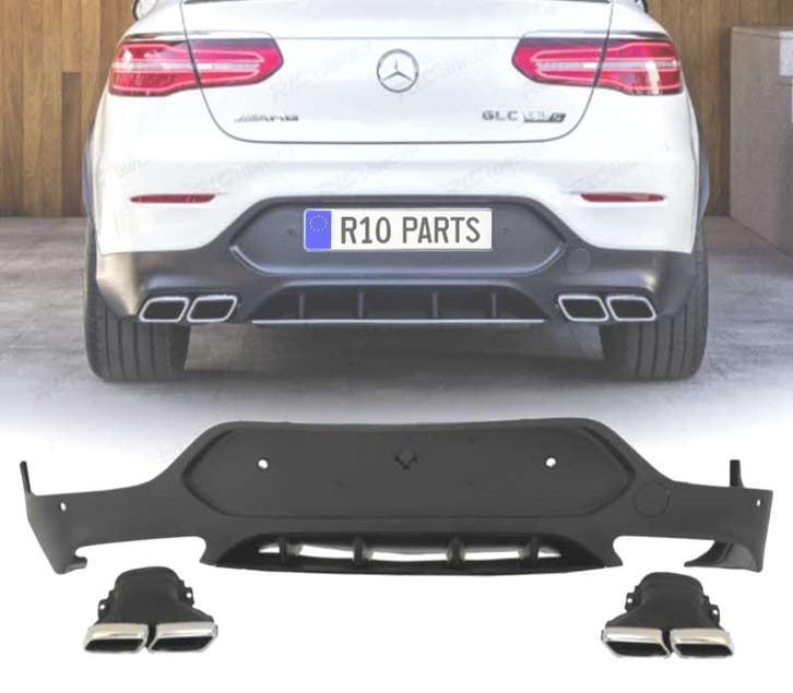 DIFFUSEUR ARRIÈRE MERCEDES GLC X253 COUPÉ 15-18 LOOK AMG GLC, Auto-onderdelen, Carrosserie, Verzenden