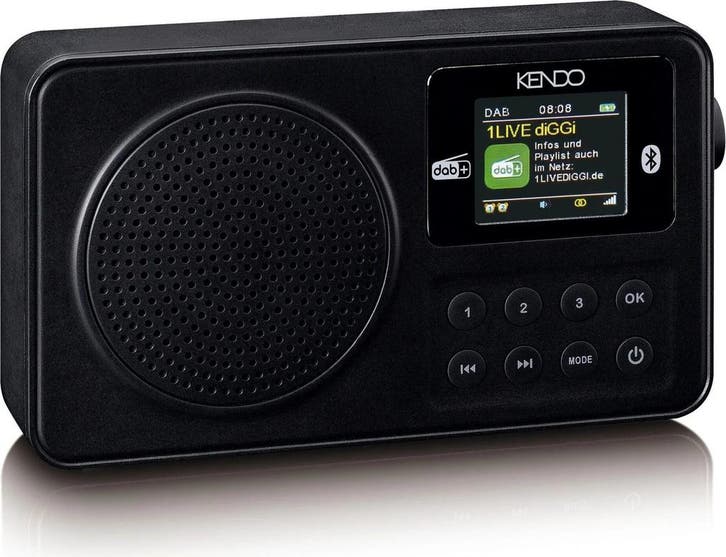 Radio op batterijen - Draagbare radio - DAB+ & FM - Zwart -, Audio, Tv en Foto, Radio's, Nieuw, Verzenden