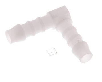 Raccordement de tuyau coudé 6 mm (1/4) en POM [20 pièces]., Verzenden, Nieuw