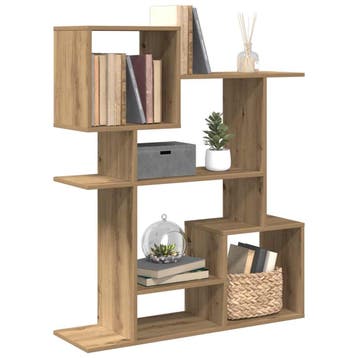 vidaXL Kamerscherm / boekenkast 92x29x112 cm hout artisanaal, Verzenden, Nieuw