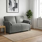vidaXL 2-Zits Sofa Donkergrijs 158 x 83 x 95 cm Fluweel, Verzenden