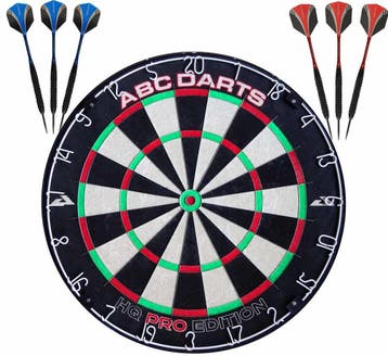 ABC Darts Dartbord HQ Pro Edition + 2 sets dartpijlen, Ophalen of Verzenden, Nieuw, Dartbord