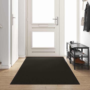 vidaXL Deurmat Zwart 120 x 350 cm 100% Polyamide, Verzenden