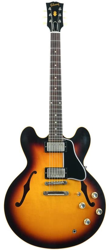 Gibson 1961 ES335 Reissue VOS Vintage Burst, Musique & Instruments, Instruments à corde | Guitares | Électriques, Verzenden