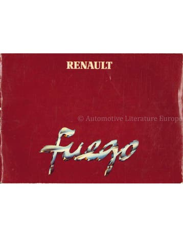 1980 RENAULT FUEGO INSTRUCTIEBOEKJE DUITS