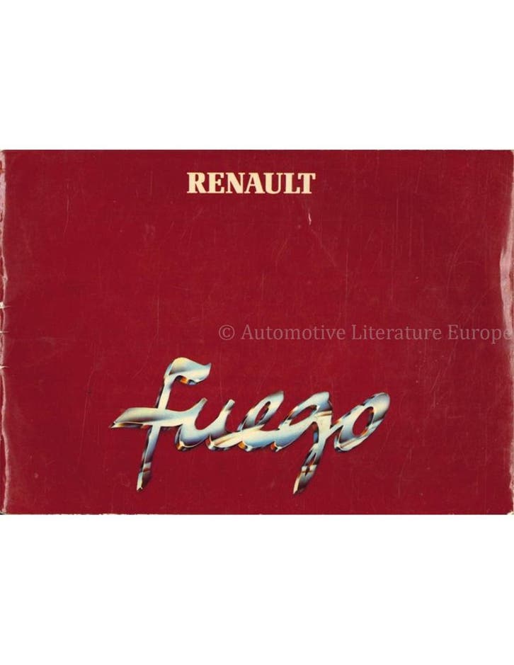 1980 RENAULT FUEGO INSTRUCTIEBOEKJE DUITS, Autos : Divers, Modes d'emploi & Notices d'utilisation