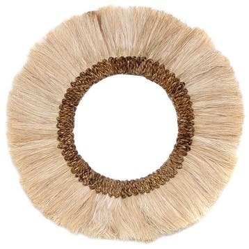 Bazar Bizar Spiegel Mowgli - Naturel - M - Nieuw in, Huis en Inrichting, Woonaccessoires | Spiegels, Verzenden, Nieuw, 50 tot 75 cm